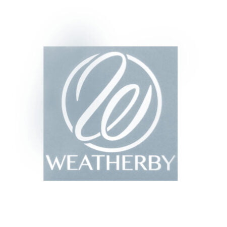Weatherby Vinyl Decal- White