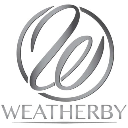 Weatherby Vinyl Decal- Metallic Silver