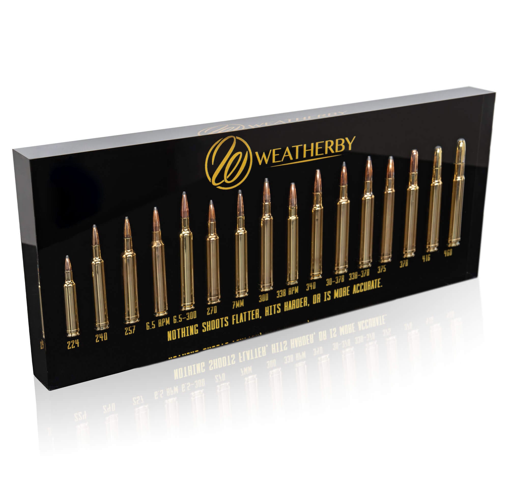 Lucite Cartridge Display Block Weatherby