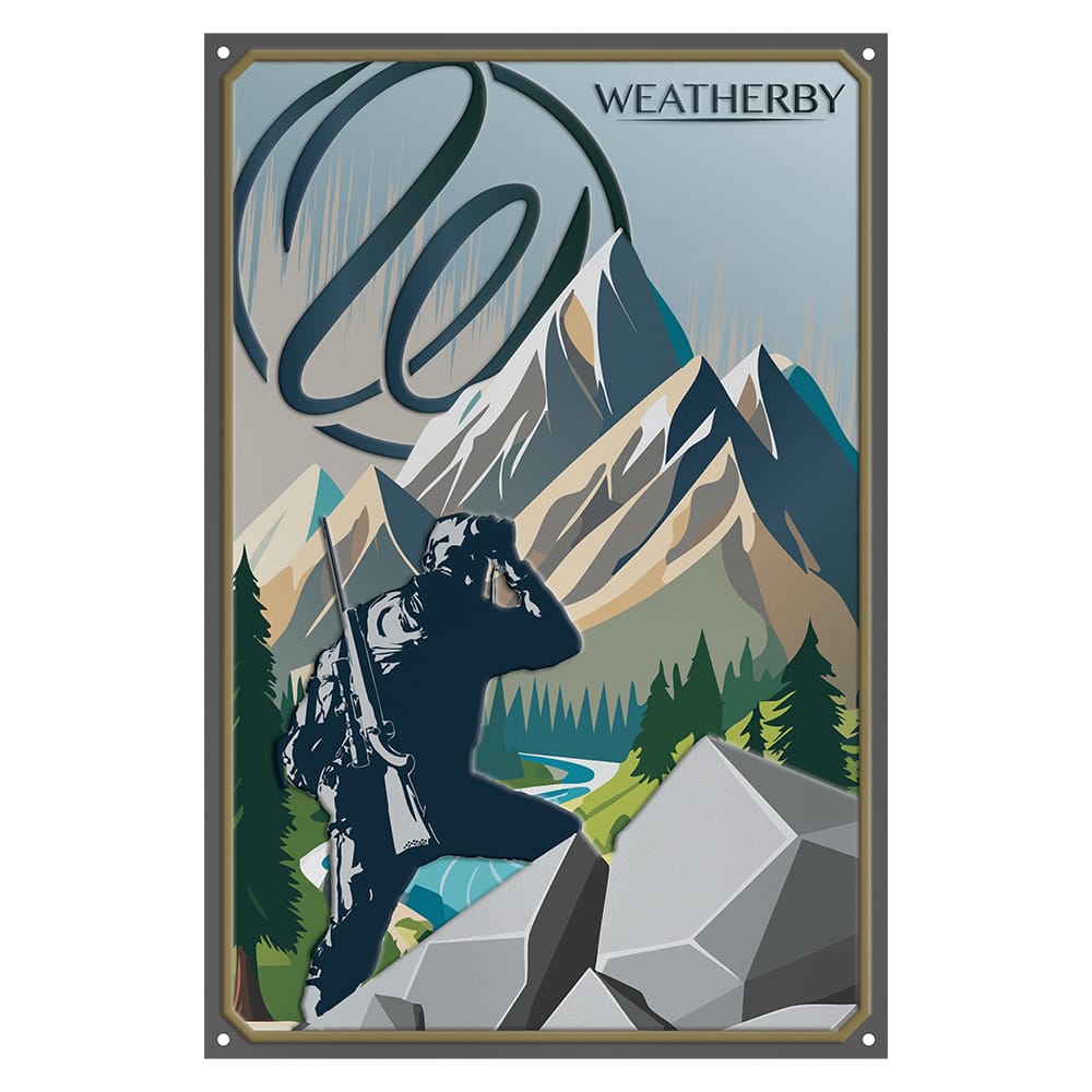 Retro Weatherby Tin Sign