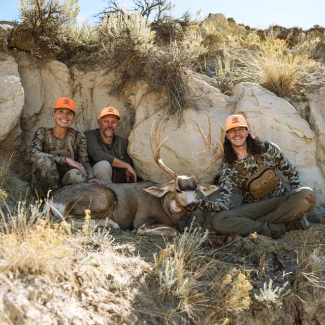 Every once in a great while, even the cameraman can get in on the action!Known for his stunning images, epic films, and wildly long mullet, Weatherby's Content Producer @koby.owens tagged this mature mule deer while filming a hunt with @adamweatherby and @brendaweatherbyWith just a few hours left in the hunt, they glassed up this deer bedded down and put a stalk on him. Using the 225 gr. @barnesbullets TTSX out of the 338 RPM, Koby made a great shot and capped off a memorable hunt!Watch the full story unfold live now on our YouTube page.#Weatherby