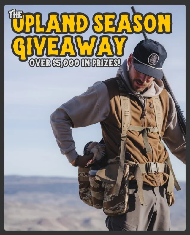 We’ve teamed up with some of the best brands in the upland space to offer one lucky winner the chance to walk away with over $5k of epic upland prizes!To enter:
1. Tag 3 hunting buddies in the comments
2. Hit the link in our bio@weatherbyinc - Orion Matte 20g 26” O/U ($1,199 Value)
@alclairoutdoors - EXP Pro Hearing Protection ($1,099)
@GunnerKennels - G1 Kennel + Straps ($790)
@pecosoutdoor - The Pecos Table ($700)
@Final.Rise - Cheatgrass Cowboys Edition Summit XT vest ($350)
@SheepFeet - Custom Orthodic insoles ($280)
@MontanaKnifeCompany - Sharptailed Bird Knife ($275)
@migraammunitions - 2 cases of 20g ammo ($260)
@birddogoftheday - $250 gift certificate
@mtntough_fitness - 1 year MTN Tough + Membership ($239)
@cable_gangz - 2 dog tie out + stakes ($200)
@cheatgrass_cowboys - 3 hats ($125)
@pointertraditions - 3 sporting dog collars ($126)
@ShootingSportsmanmag - 3 year Magazine Subscription ($99)Enter at the link in our bio!
#weatherby